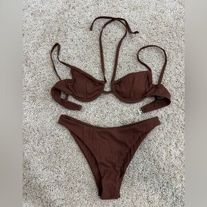 Brown Bikini Set
